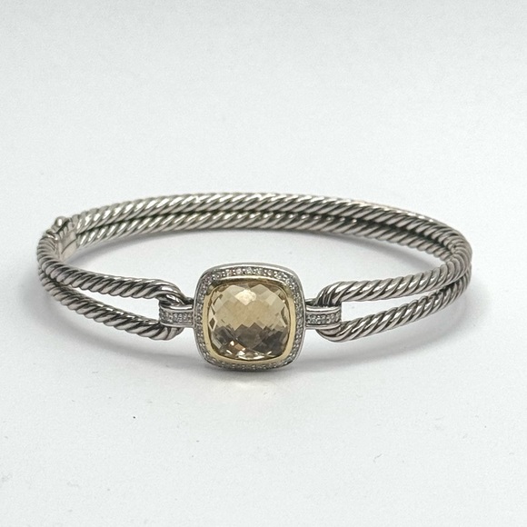 David yurman Albion 11mm Champagne Citrine Diamond Bracelet With 18k Gold - Picture 4 of 7